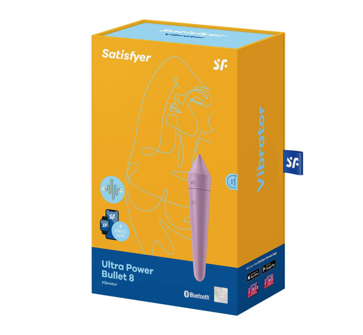 Смарт-мінівібратор Satisfyer Ultra Power Bullet 8 Ліловий