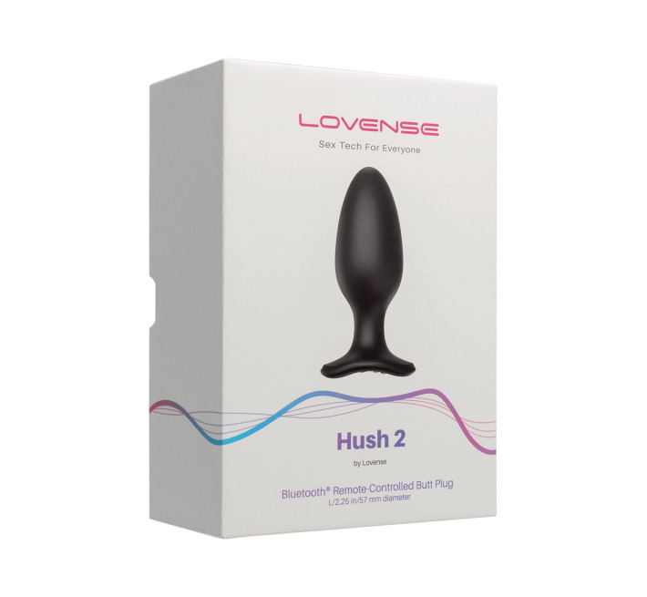 Анальная смарт-вибропробка Lovense Hush 2, размер L