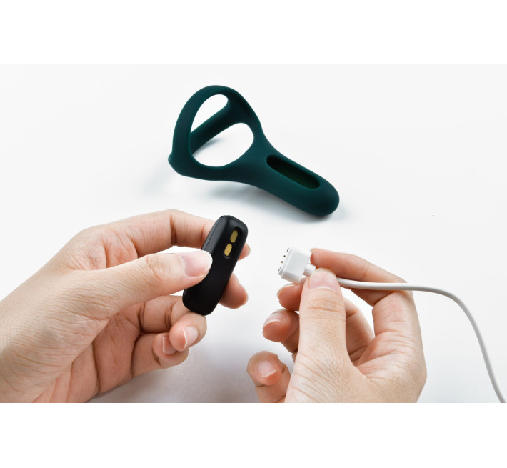 Двойное эрекционное кольцо Magic Motion Fun Town Rise Зеленое