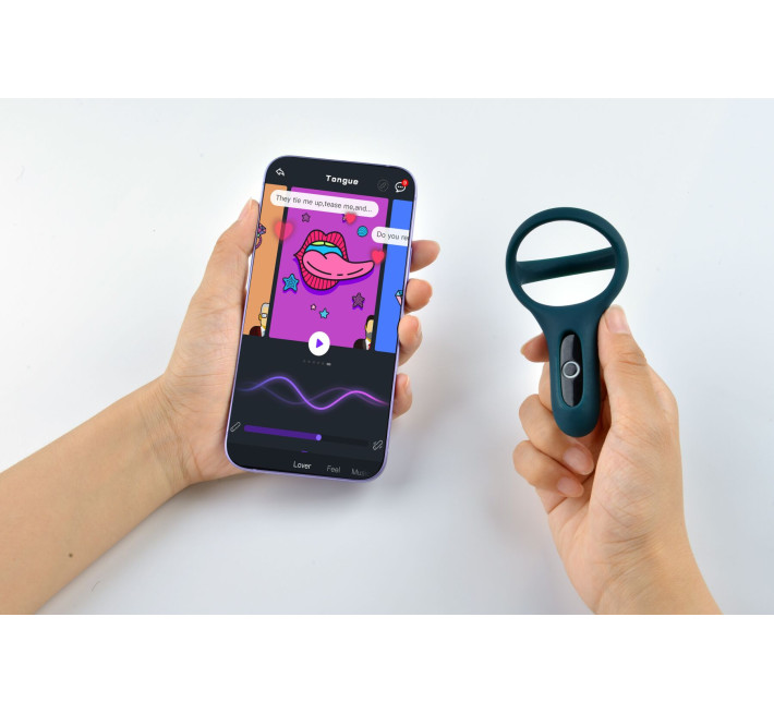 Двойное эрекционное кольцо Magic Motion Fun Town Rise Зеленое