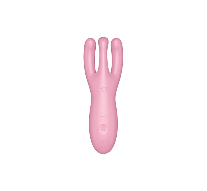 Кліторальний смарт вібратор Satisfyer Threesome 4 Pink з трьома пальчиками
