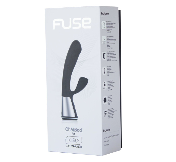 Інтерактивний вібратор-кролик Ohmibod Fuse for Kiiroo Чорний