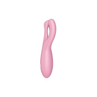 Кліторальний смарт вібратор Satisfyer Threesome 4 Pink з трьома пальчиками Кліторальний смарт вібратор Satisfyer Threesome 4 Pink з трьома пальчиками