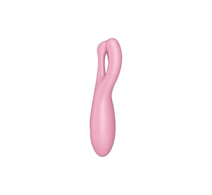 Кліторальний смарт вібратор Satisfyer Threesome 4 Pink з трьома пальчиками