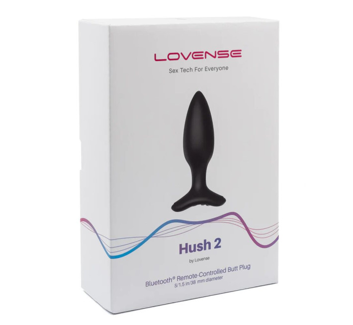 Анальная смарт-вибропробка Lovense Hush 2, размер S
