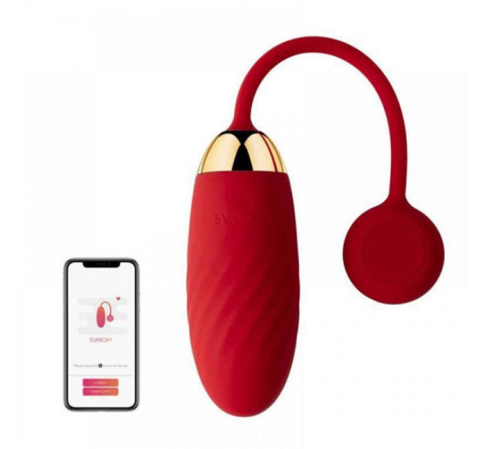 Віброяйце Svakom Ella Red з функцією управління смартфоном