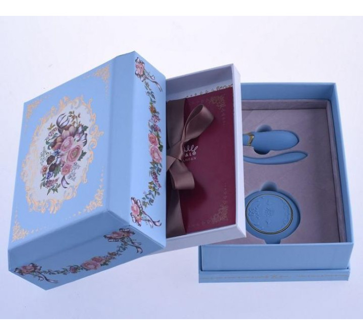 Вибромассажер для пар с функцией управления со смартфона Zalo Fanfan Set Голубой