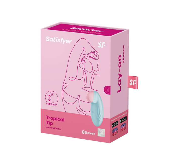 Смарт-вибратор для клитора Satisfyer Tropical Tip Light Blue