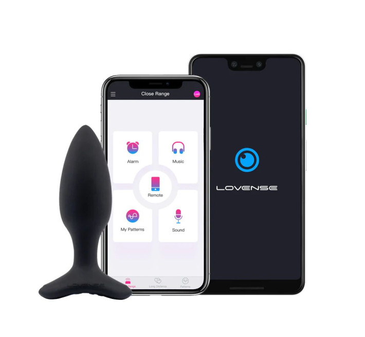 Анальная смарт-вибропробка Lovense Hush 2, размер S