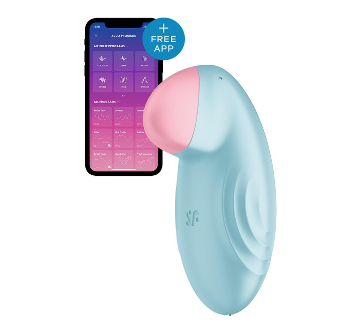 Смарт-вибратор для клитора Satisfyer Tropical Tip Light Blue