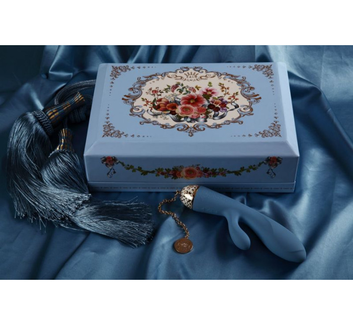 Вибромассажер-кролик с функцией управления со смартфона Zalo Rosalie Голубой