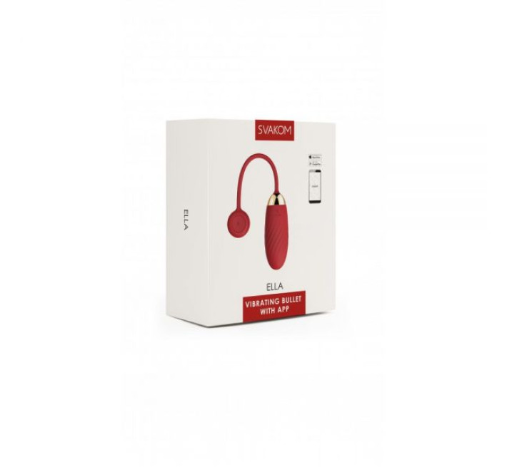 Віброяйце Svakom Ella Red з функцією управління смартфоном