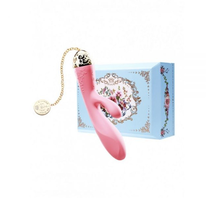 Вібромасажер-кролик з функцією керування зі смартфона Zalo Rosalie Рожевий