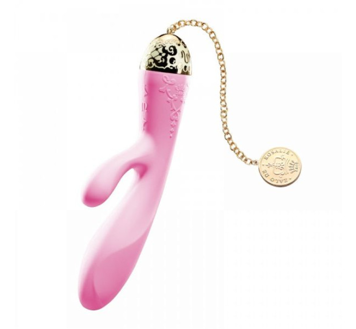 Вібромасажер-кролик з функцією керування зі смартфона Zalo Rosalie Рожевий