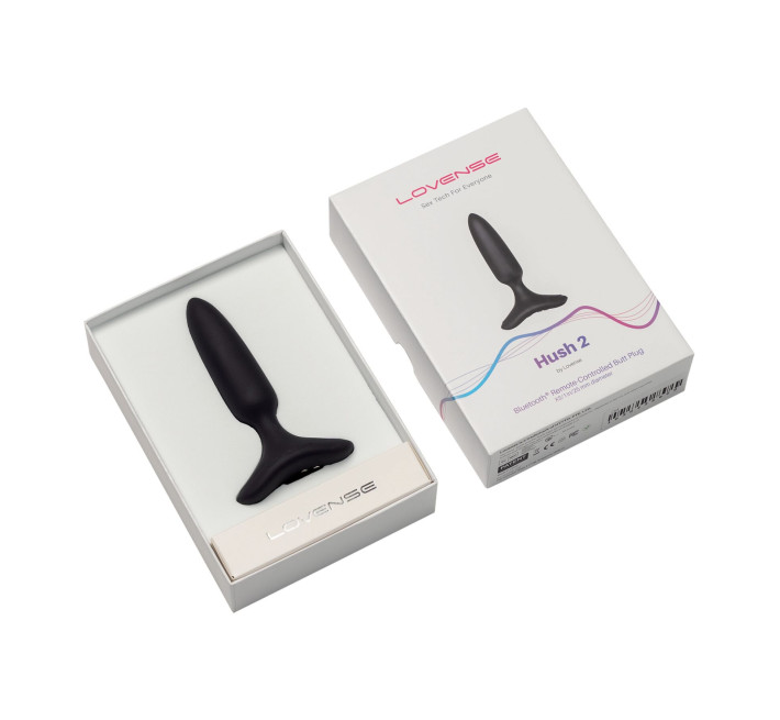 Анальная смарт-вибропробка Lovense Hush 2, размер XS