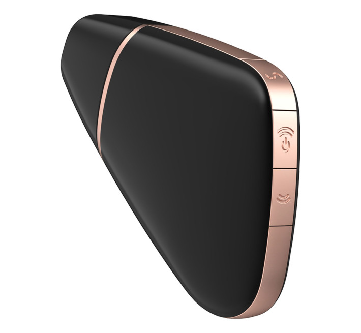 Вакуумный клиторальный стимулятор Satisfyer Love Triangle Черный с управлением через интернет