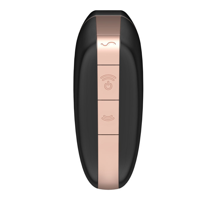 Вакуумный клиторальный стимулятор Satisfyer Love Triangle Черный с управлением через интернет