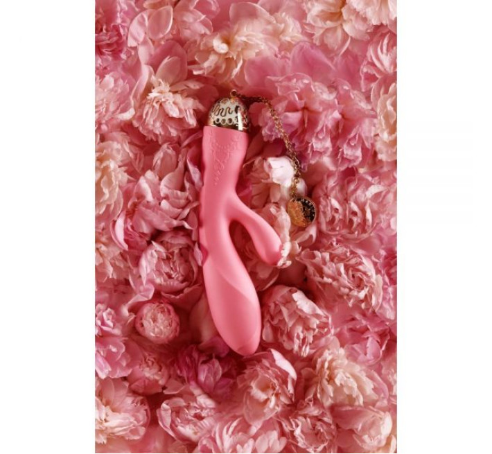 Вібромасажер-кролик з функцією керування зі смартфона Zalo Rosalie Рожевий