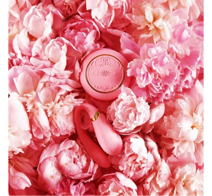 Вибромассажер для пар с функцией управления со смартфона Zalo Fanfan Set Розовый