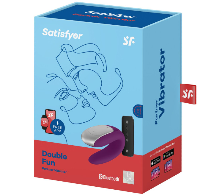 Смарт-вібратор для пар Satisfyer Double Fun Фіолетовий
