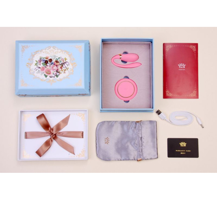 Вибромассажер для пар с функцией управления со смартфона Zalo Fanfan Set Розовый