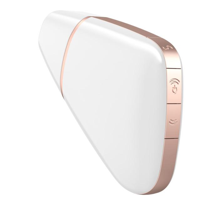 Вакуумный клиторальный стимулятор Satisfyer Love Triangle Белый с управлением через интернет