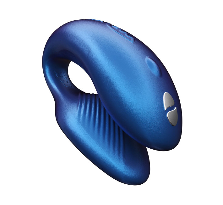 Смарт-вибратор для пар We-Vibe Chorus Cosmic Blue, сенсорное управление вибрациями сжатием пульта