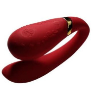 Вібромасажер для пар з функцією керування зі смартфона Zalo Fanfan Set Червоний