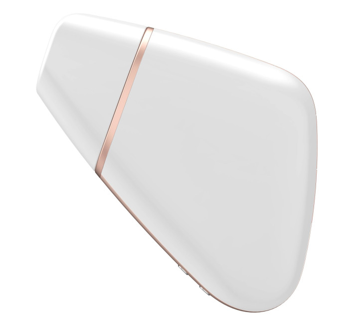 Вакуумный клиторальный стимулятор Satisfyer Love Triangle Белый с управлением через интернет