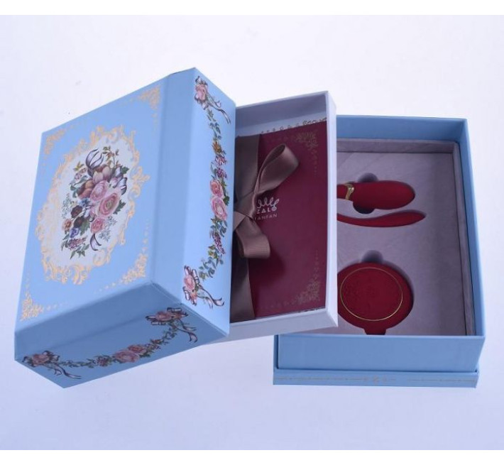 Вібромасажер для пар з функцією керування зі смартфона Zalo Fanfan Set Червоний