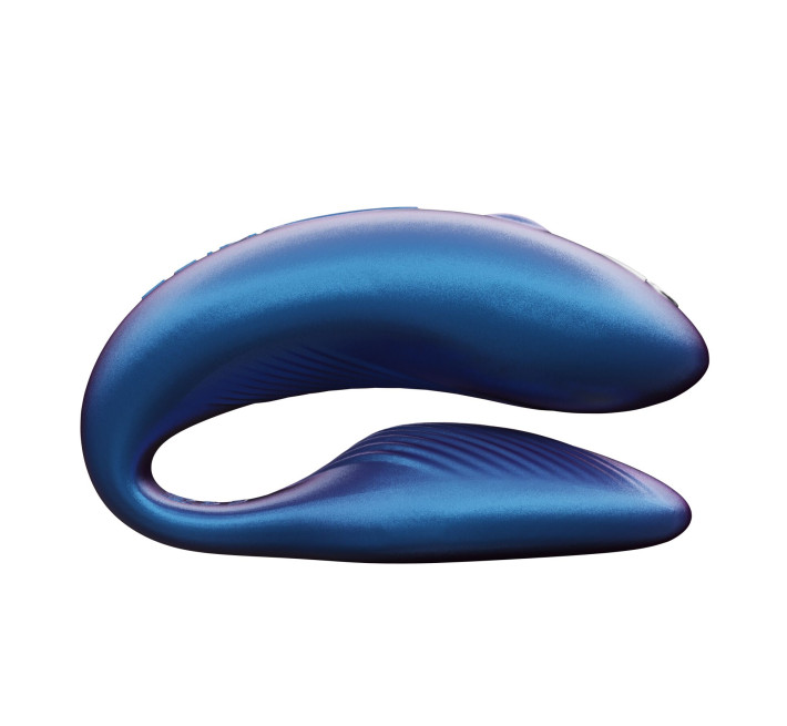 Смарт-вибратор для пар We-Vibe Chorus Cosmic Blue, сенсорное управление вибрациями сжатием пульта