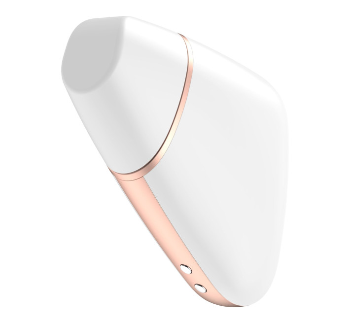 Вакуумный клиторальный стимулятор Satisfyer Love Triangle Белый с управлением через интернет