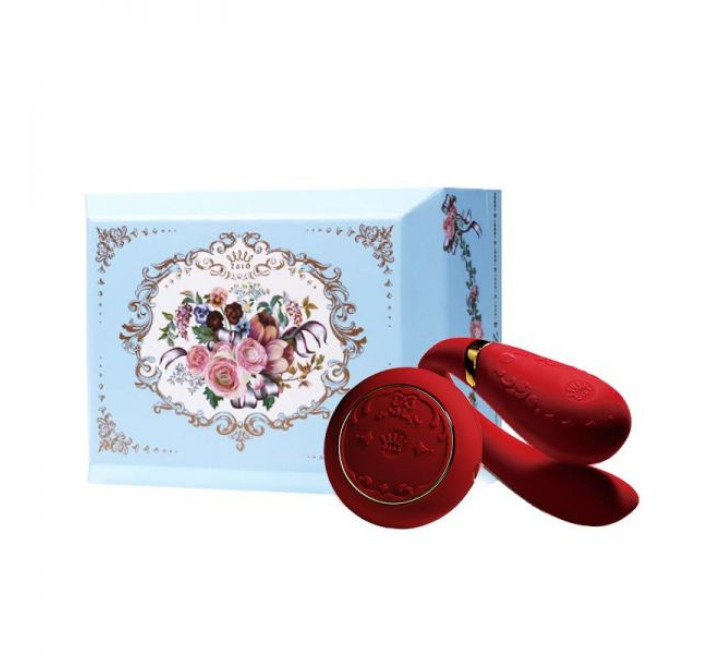 Вібромасажер для пар з функцією керування зі смартфона Zalo Fanfan Set Червоний