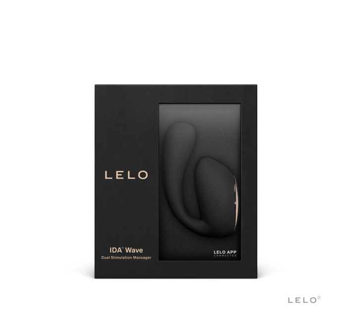 Смарт-вибратор LELO Ida Wave Black, вагинально-клиторальный, технология WaveMotion, 2 мотора