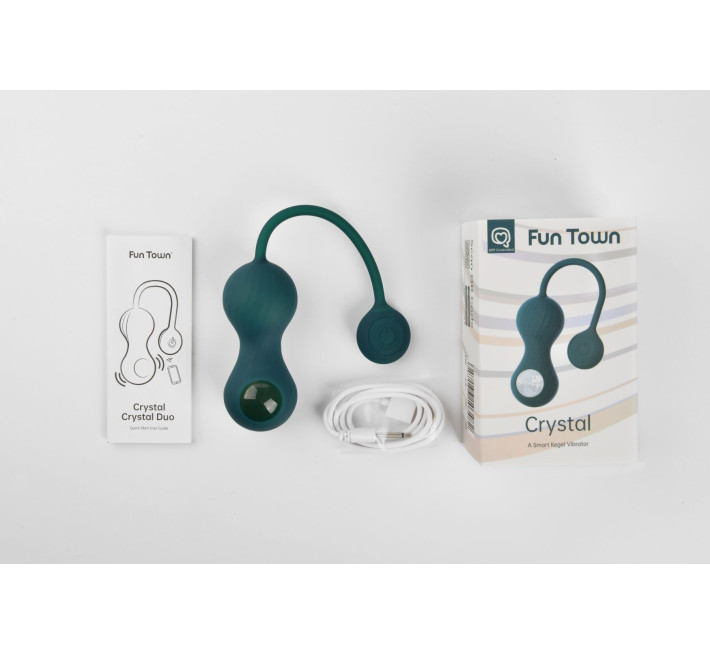 Вагинальные смарт-шарики с вибрацией Magic Motion Fun Town Crystal