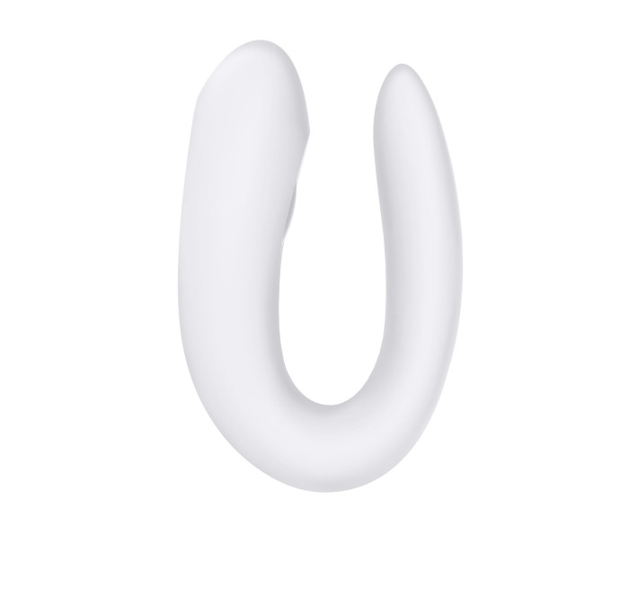Смарт-вібратор для пар Satisfyer Double Joy Білий із широким кліторальним стимулятором