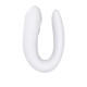 Смарт-вібратор для пар Satisfyer Double Joy Білий із широким кліторальним стимулятором
