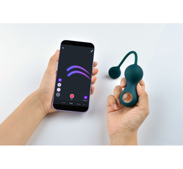 Вагинальные смарт-шарики с вибрацией Magic Motion Fun Town Crystal