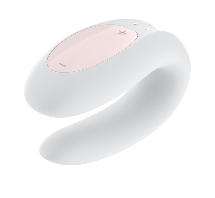 Смарт-вібратор для пар Satisfyer Double Joy Білий із широким кліторальним стимулятором