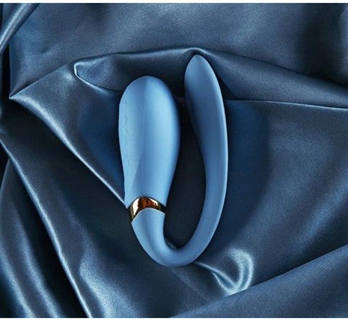 Вібромасажер з функцією керування зі смартфона Zalo Fanfan Блакитний