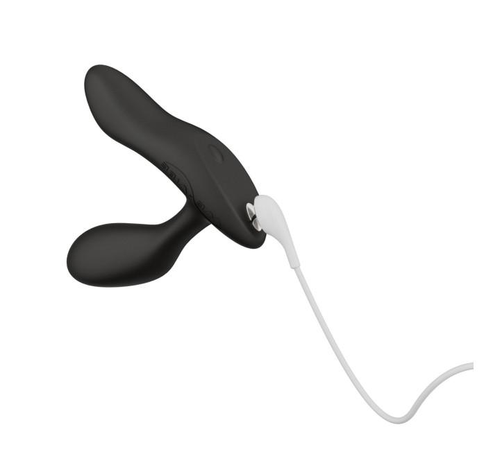 Смарт-вибромассажер простаты We-Vibe Vector+ CHARCOAL BLACK, пульт ДУ, регулируемый угол наклона