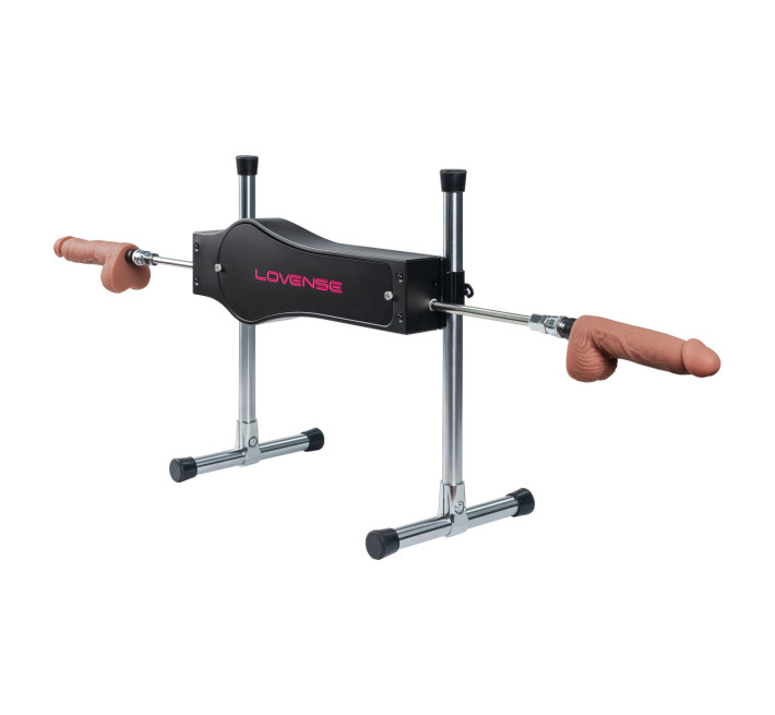 Смарт секс-машина Lovense Sex Machine, два штоки та фалоімітатори, можна для вебкаму