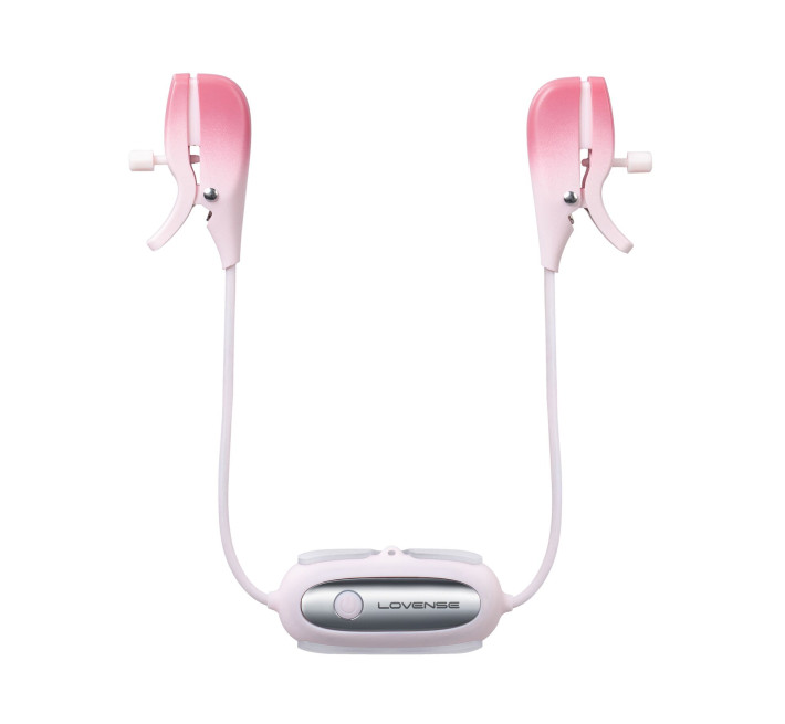 Смарт-вибратор для груди Lovense Gemini, регулировка сжатия соска, можно носить