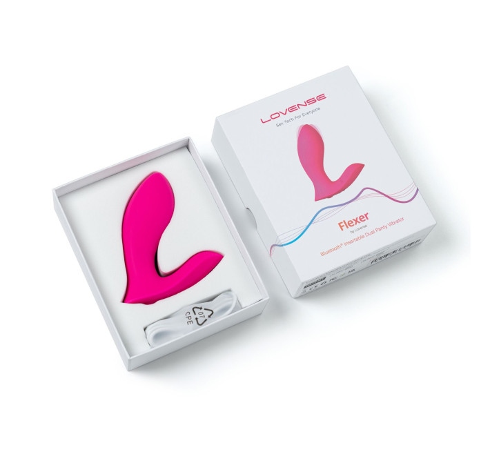 Смарт-вібратор у трусики Lovense Flexer, манливий рух + вібрація, стимуляція клітора та точки G
