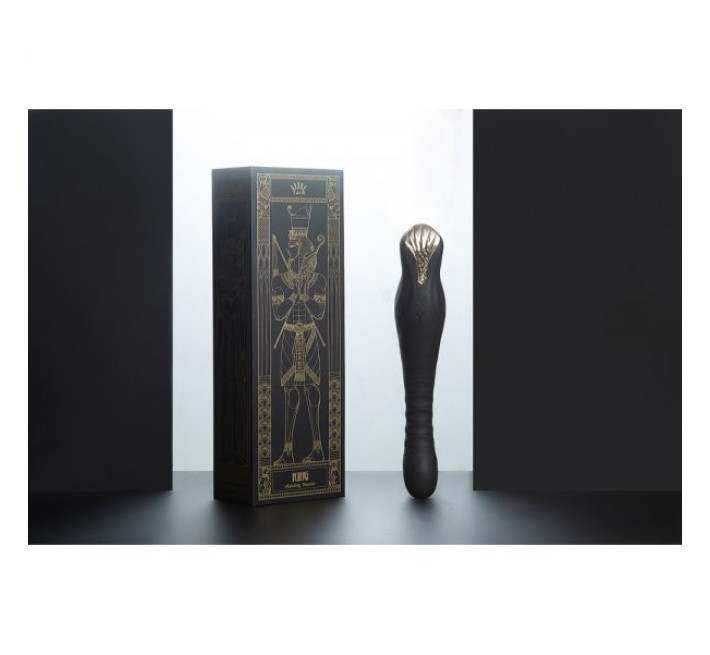 Вибромассажер с фрикциями и управлением со смартфона Zalo King Черный