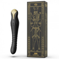 Вибромассажер с фрикциями и управлением со смартфона Zalo King Черный