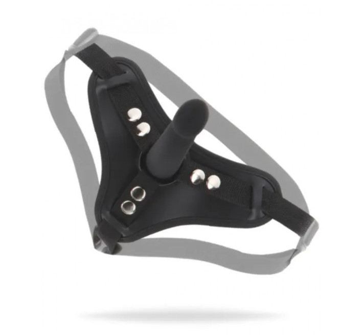 Страпон на ременях Taboom з кільцевим кріпленням, чорний S