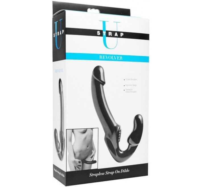 Безремневый страпон Strap U Revolver Черный