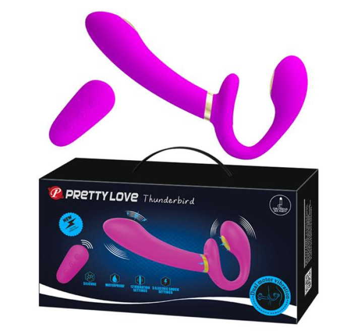 Страпон Pretty Love Thunderbird Harnessfree Stimulator Purple
