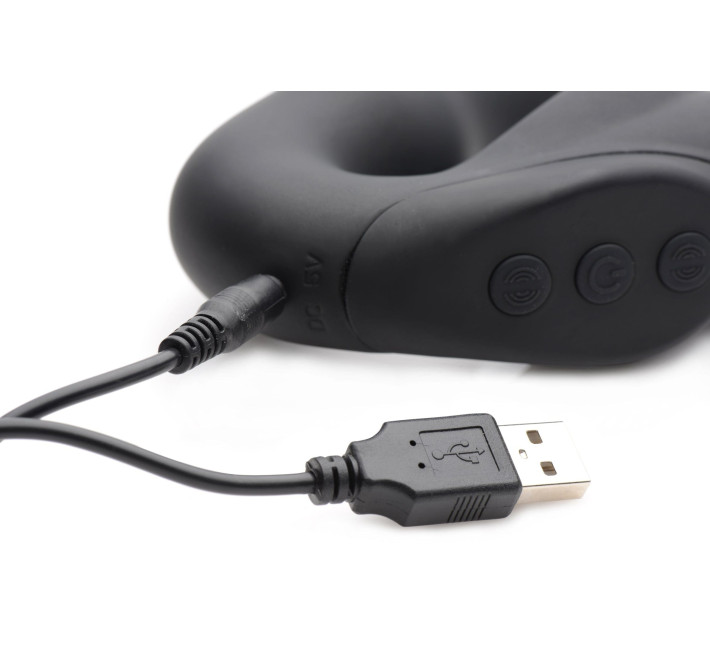 Страпон подвійний Strap U Evoke Super Charged Чорний